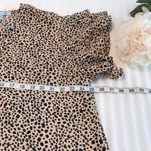 She + Sky Cheetah Print Pullover Top Size 1XL - Picture 10 of 12